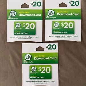 New unopened Leap Frog Download Cards